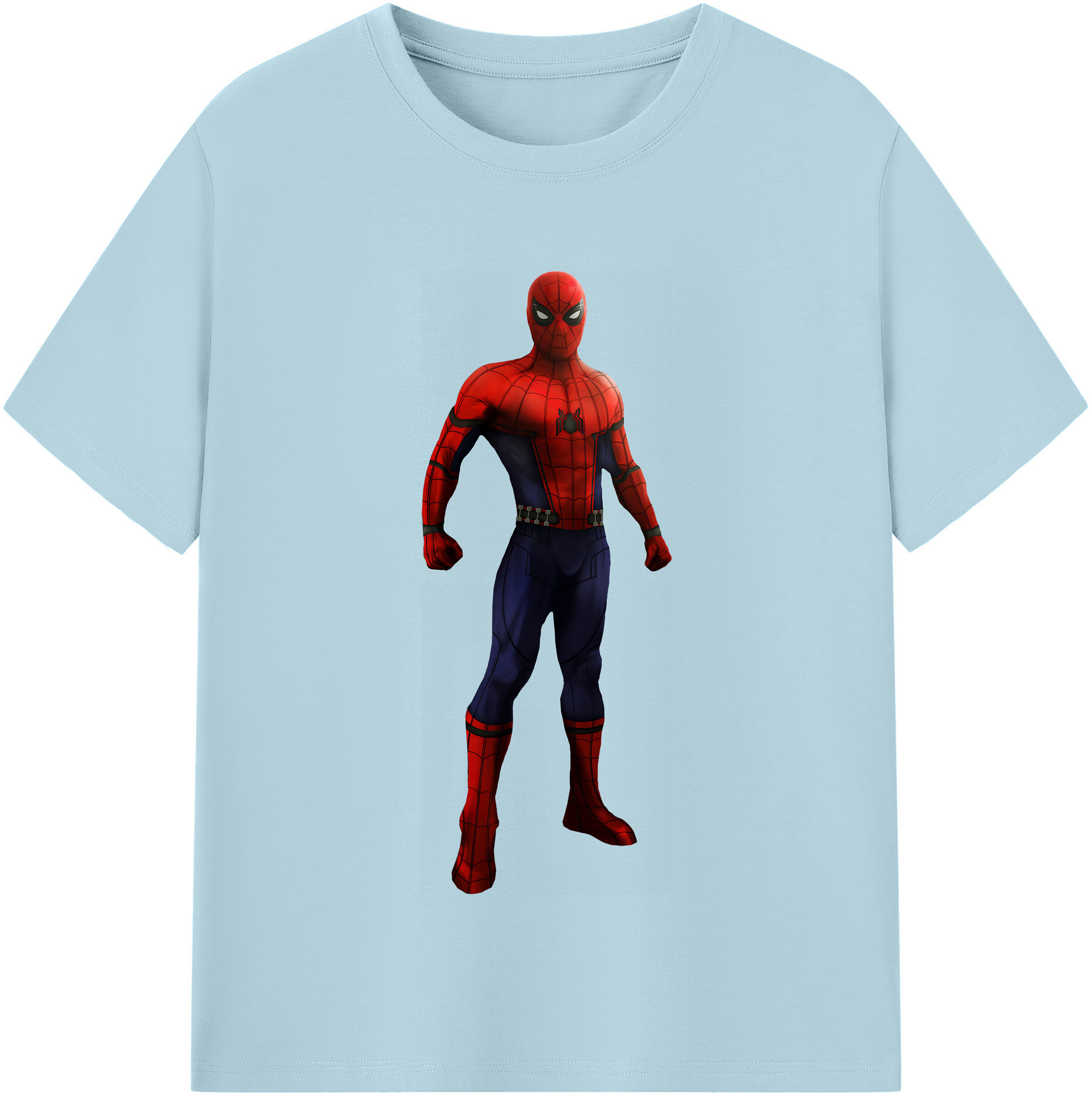 （画像用） Spider Man スパイダーマン 綿100％半袖Tシャツ（フロントプリント）